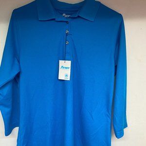 Brand New Paragon Blue 3/4 sleeve top
